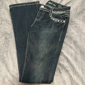 LA Idol bedazzled bootcut jeans